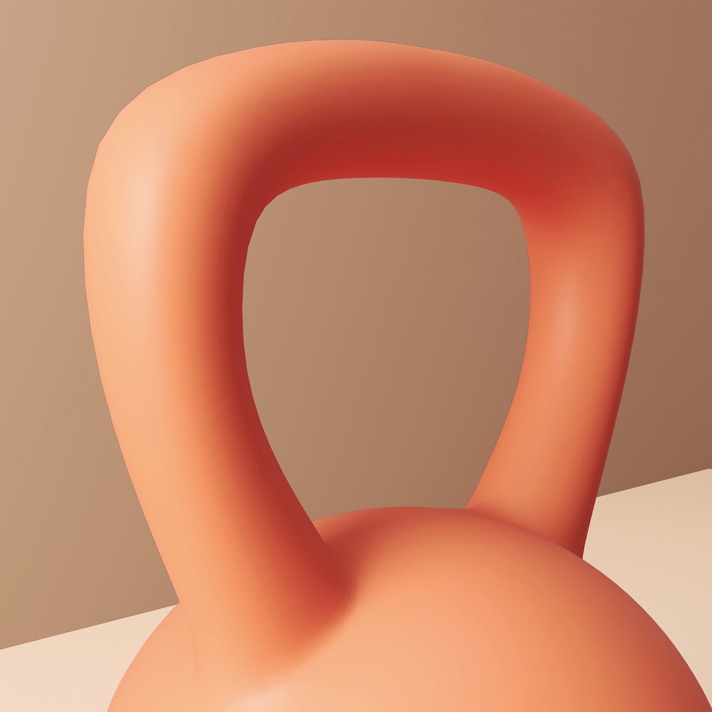 4KG Soft Kettlebell, Kettlebell with Non-Slip Handle for Home Gym, Weight Lifting, Strength Training, Orange/Grey