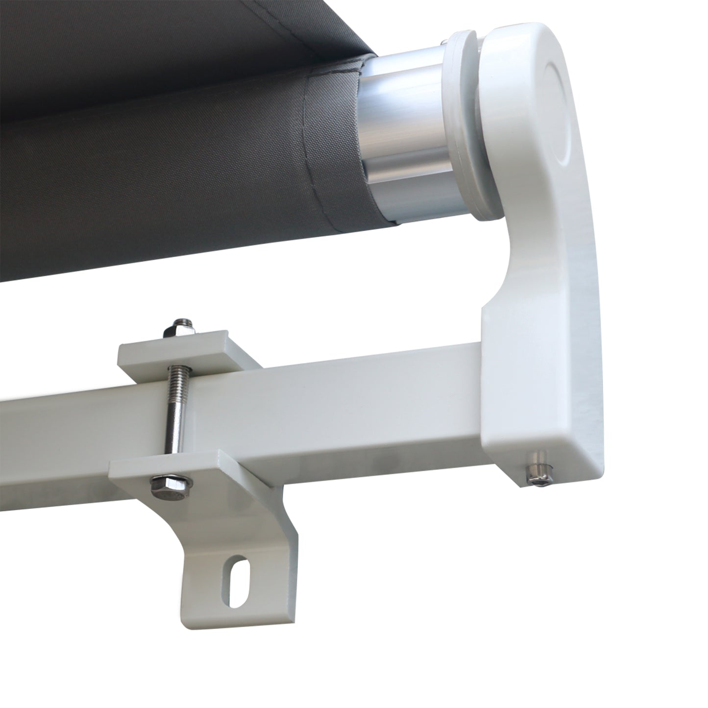 Manual Retractable Awning, size (4m x3m)-Grey