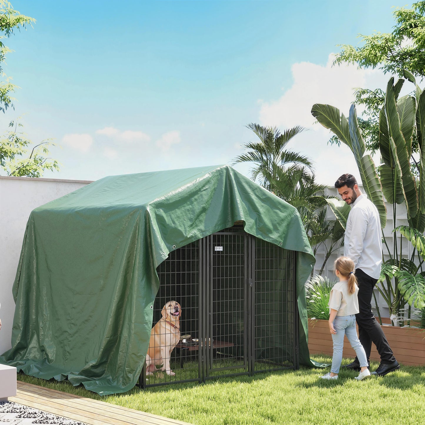 4 x 6m Waterproof Tarpaulin, 90GSM Tear-Resistant PE Tarp with Reinforced Grommets, UV Protected Cover