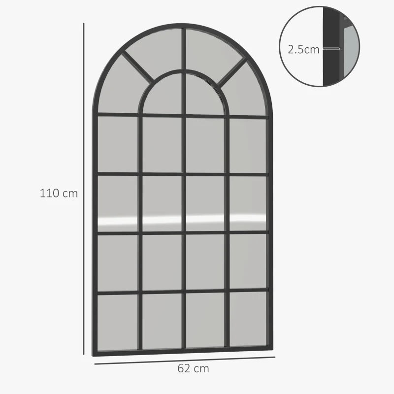 Arch Window Design Wall Mirror for Bedroom Living Room, Bathroom Home Decor