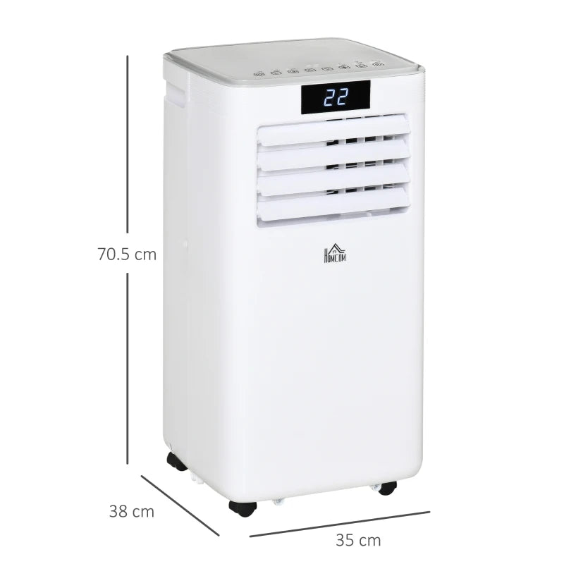 Portable Air Conditioning Unit 10,000 BTU with Cooling Fan, Remote Control, Dehumidifier, LED Display, 2 Speeds, 24H Timer and Window Venting Kit