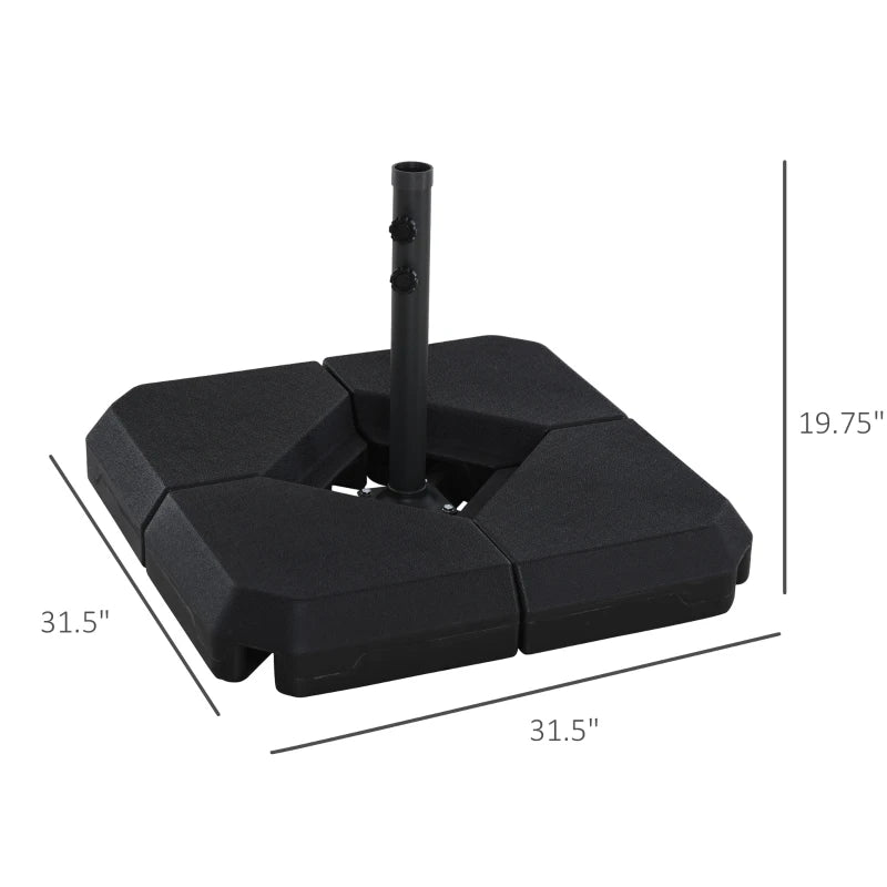 4pc Fillable Parasol Base (Cross base pole: 50H x W5.3cm)