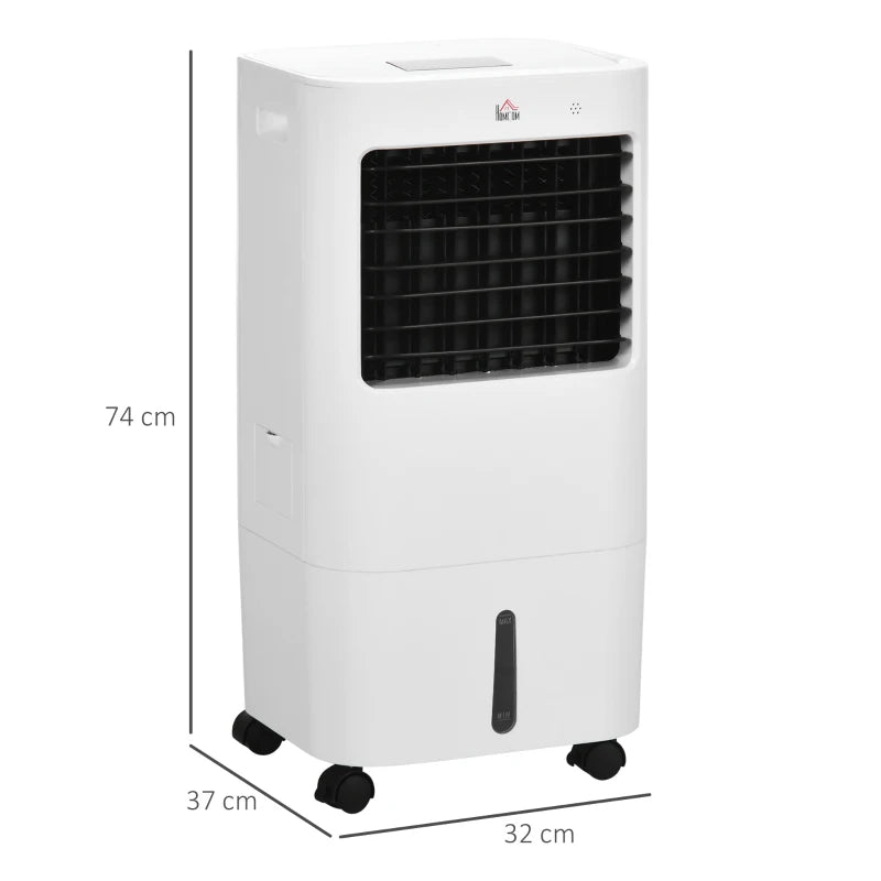 15L Water Tank - Portable Air Cooler with Humidifier, Oscillation, Remote & Timer