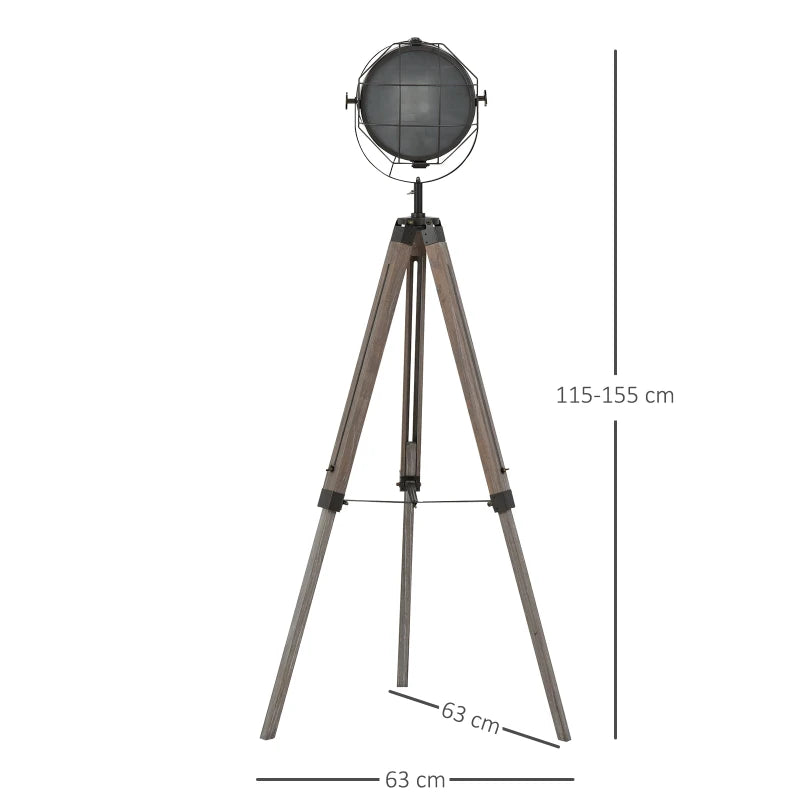 Industrial Style Tri-Pod Floor Lamp Movie Production Lighting