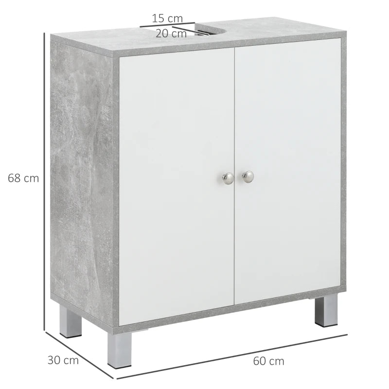 Modern Under Sink Cabinet Vanity Unit with Storage Cupboard