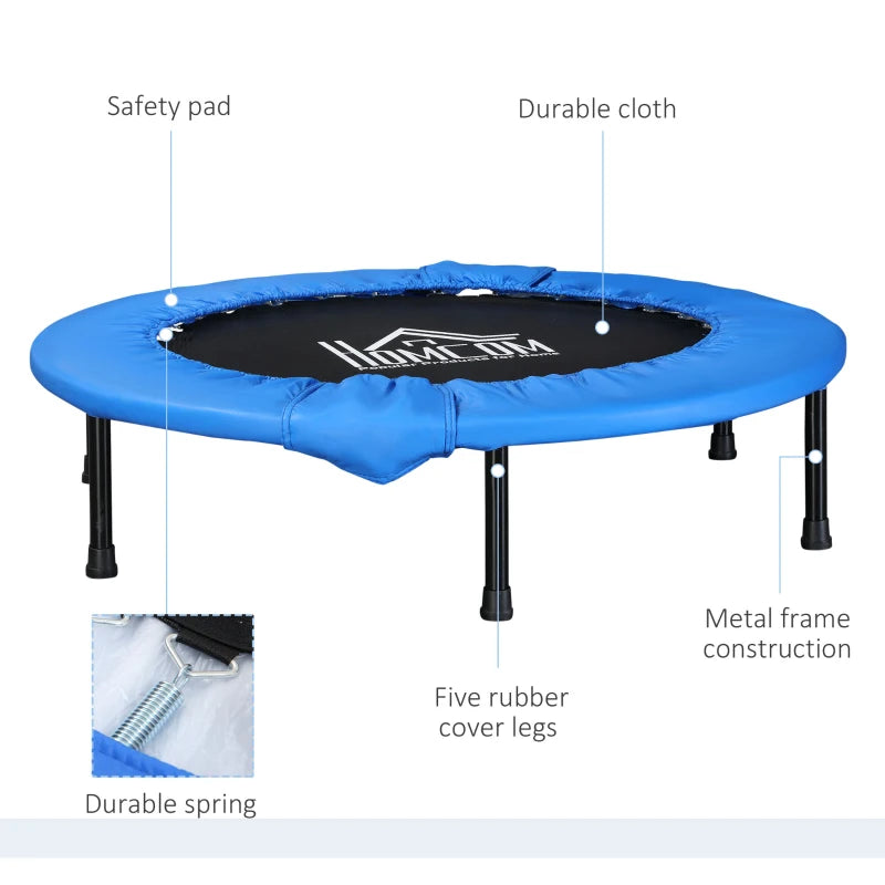 Φ96cm - Foldable Mini Fitness Exercise Trampoline / Rebounder with Protective Cover
