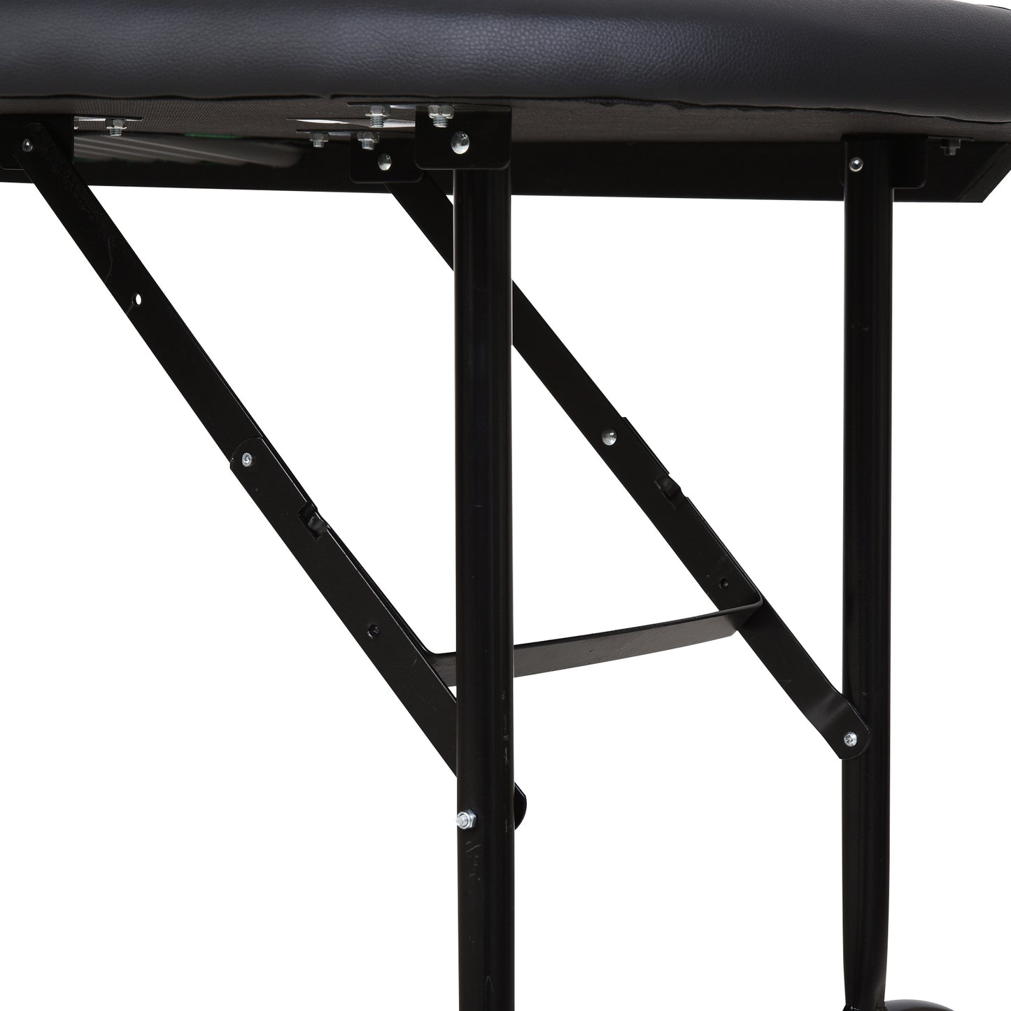 Poker Table, 7-Player Folding Blackjack Table with Chip Tray, Cup Holders, Padded Rails, 182 x 91 x 75 cm, Green