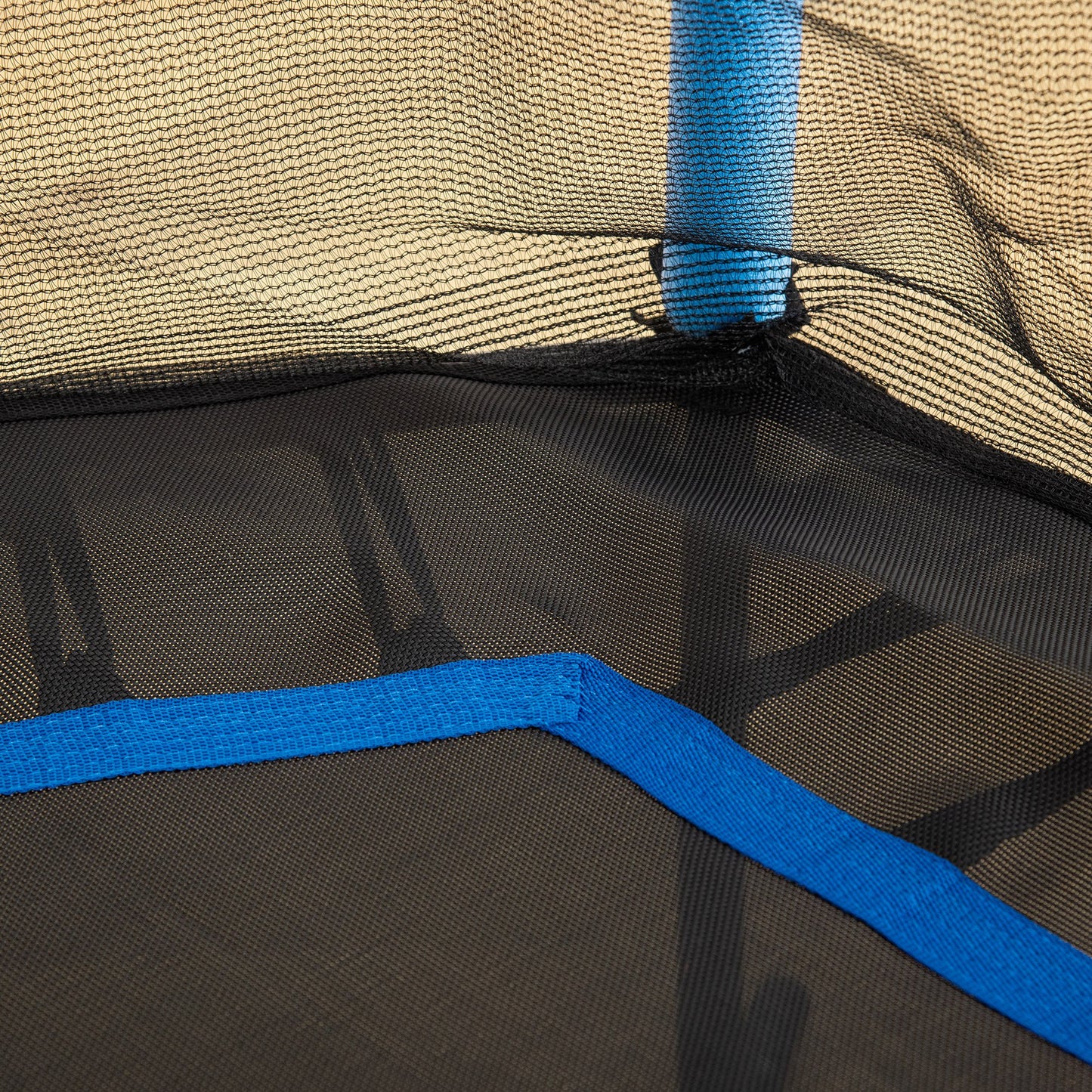 Kids Trampoline Mini Bouncer with Enclosure Safety Net For Ages 3-10 Years - Blue