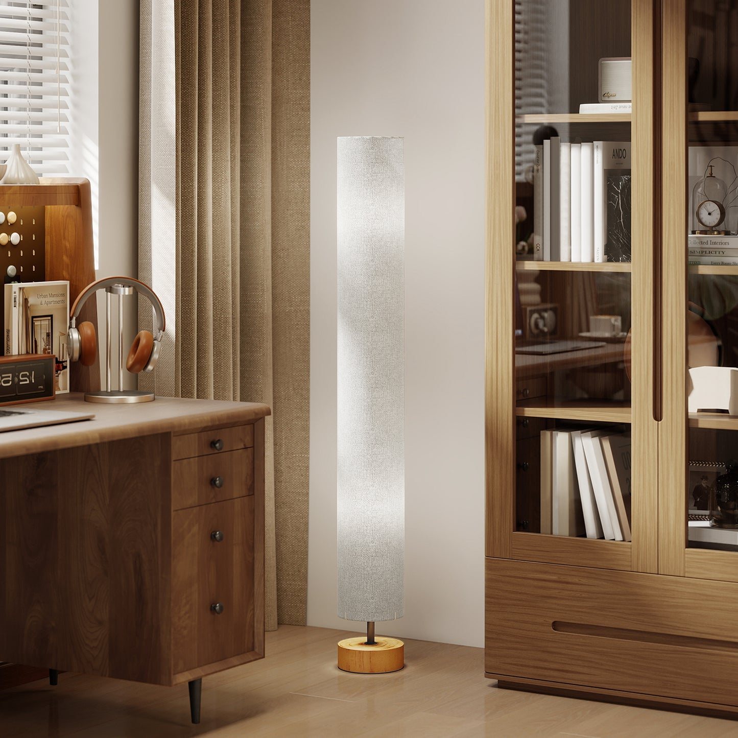 LED Floor Lamp for Living Room, 120cm Modern Standing Lamp with 3000K/4500K/6500K Colour Temperatures