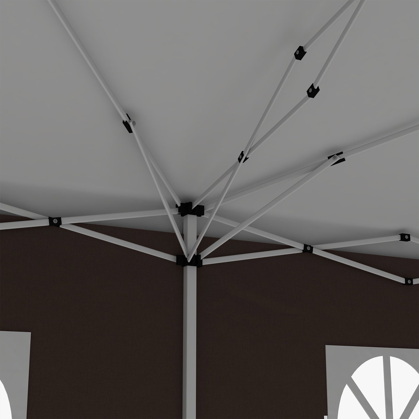 3 x 6 m Pop Up Gazebo with Sides and Windows, Height Adjustable Wedding Camping Party Tent Canopy Marquee with Storage Bag fo