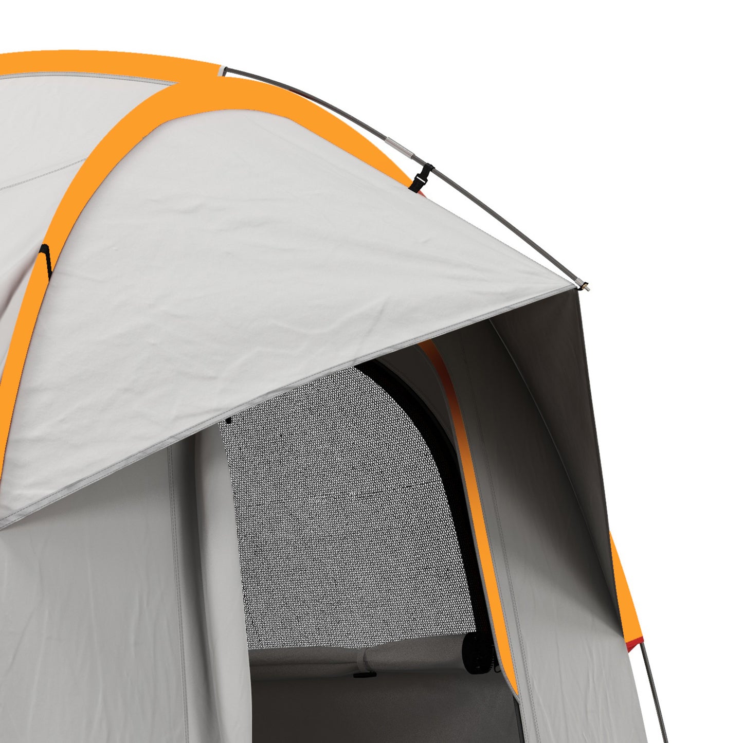 SUV Car Tent for Camping, Waterproof PU2000mm, 5 Man Tailgate Tent, 2.4 x 2.1 m, Grey and Orange
