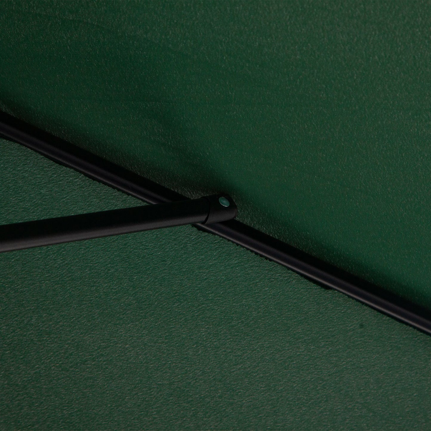 Balcony Half Parasol Semi Round Umbrella Patio Crank Handle (2.3 m, Green)- NO BASE INCLUDED