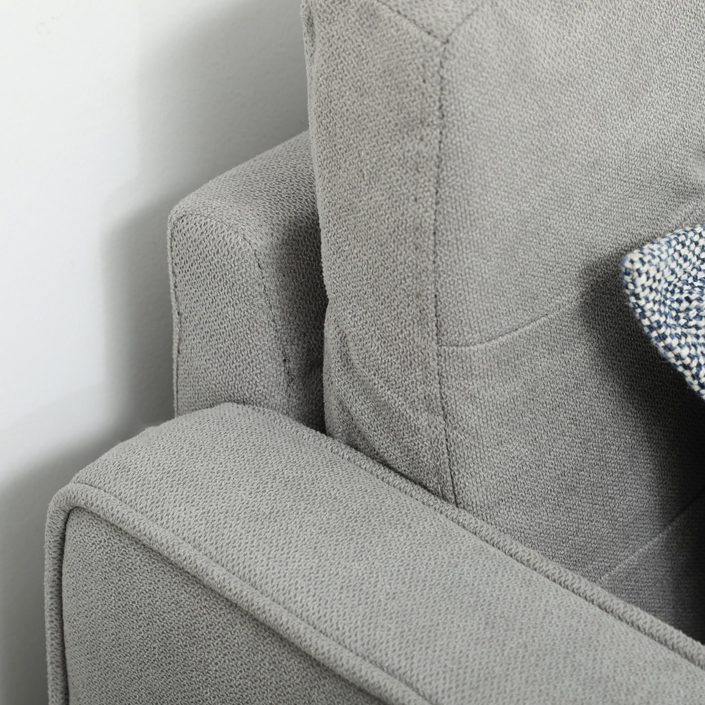 2 Seater Storage Sofa, Fabric Couch with Hidden Under Seat Storage, Thick Cushions