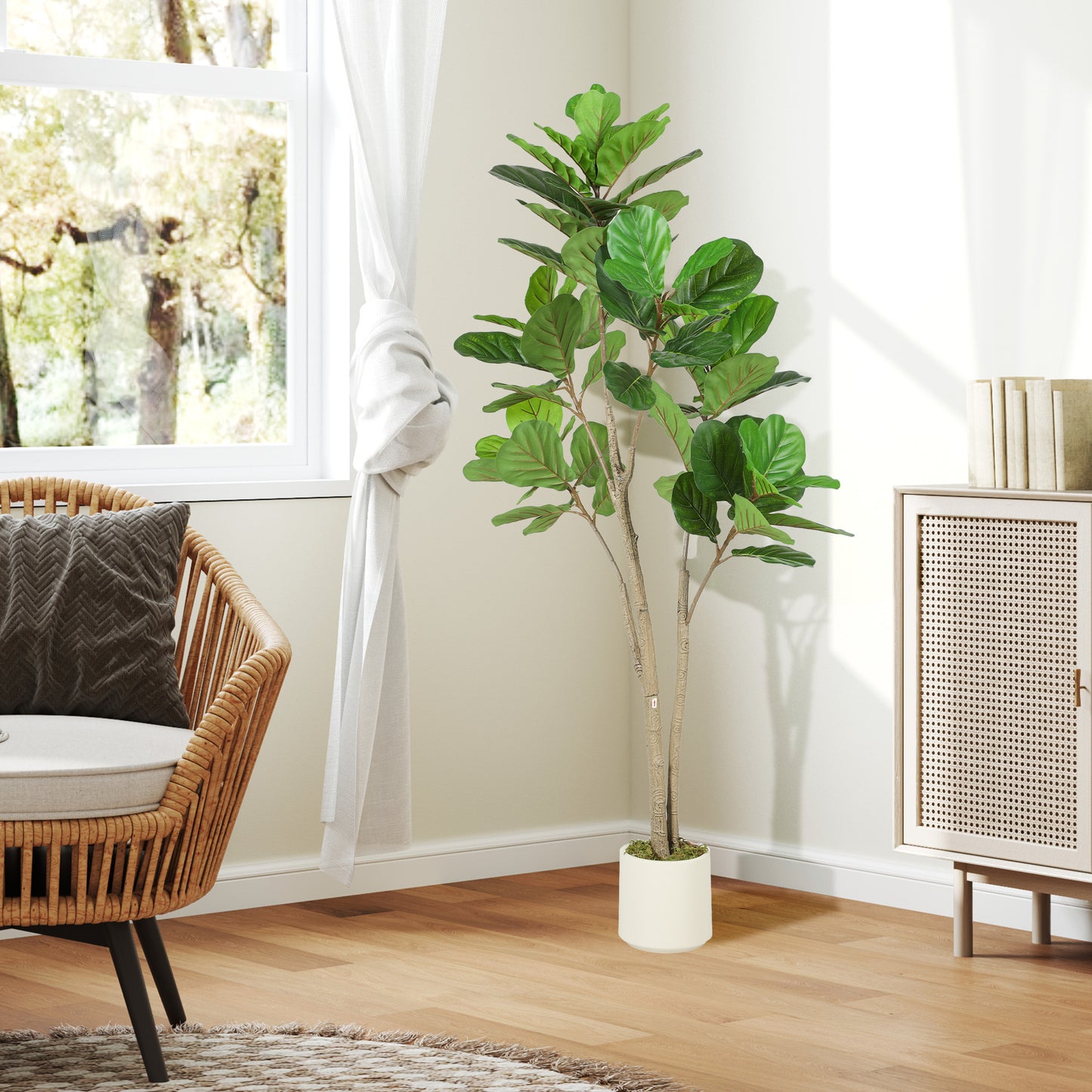 150cm Artificial Ficus Tree - Green