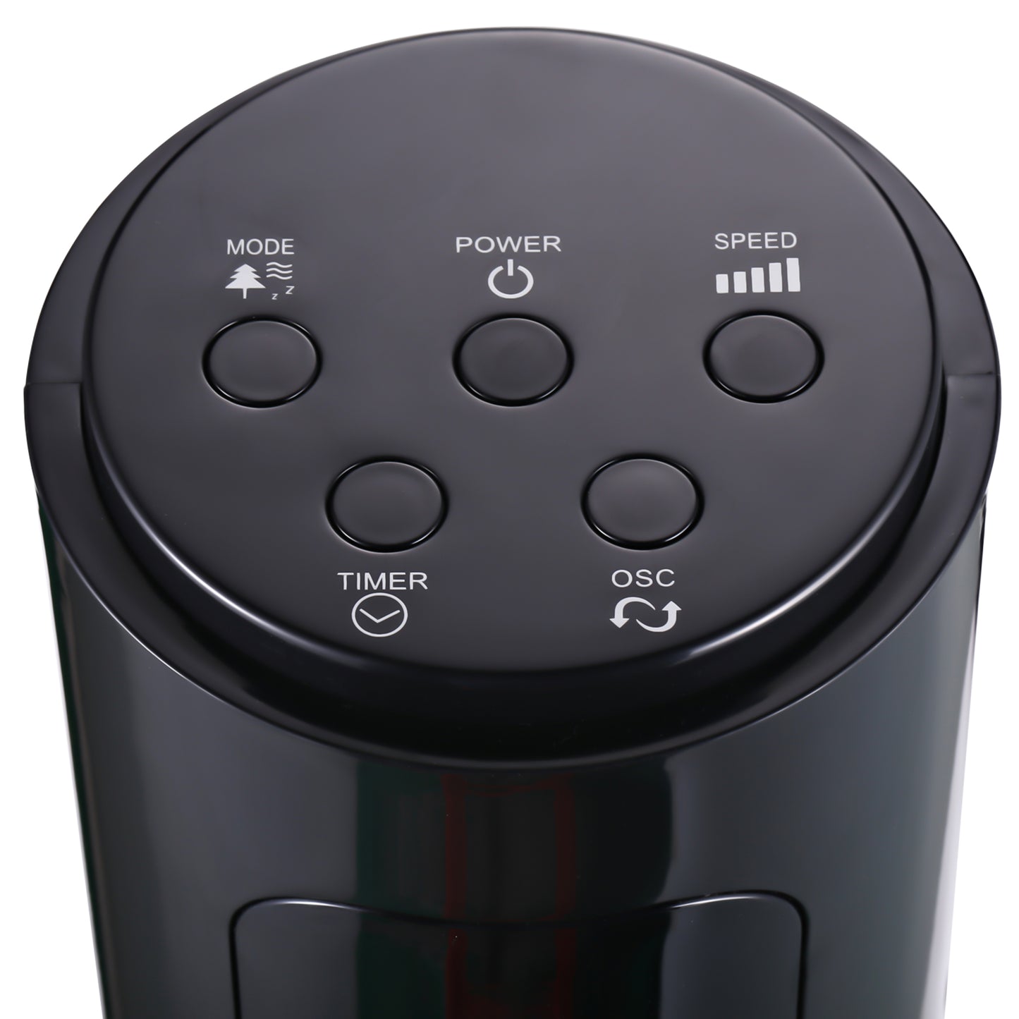38'' Freestanding Tower Fan, 3 Speed 3 Mode, 12h Timer, 70 Degree Oscillation, LED Panel, 5M Remote Controller, Black