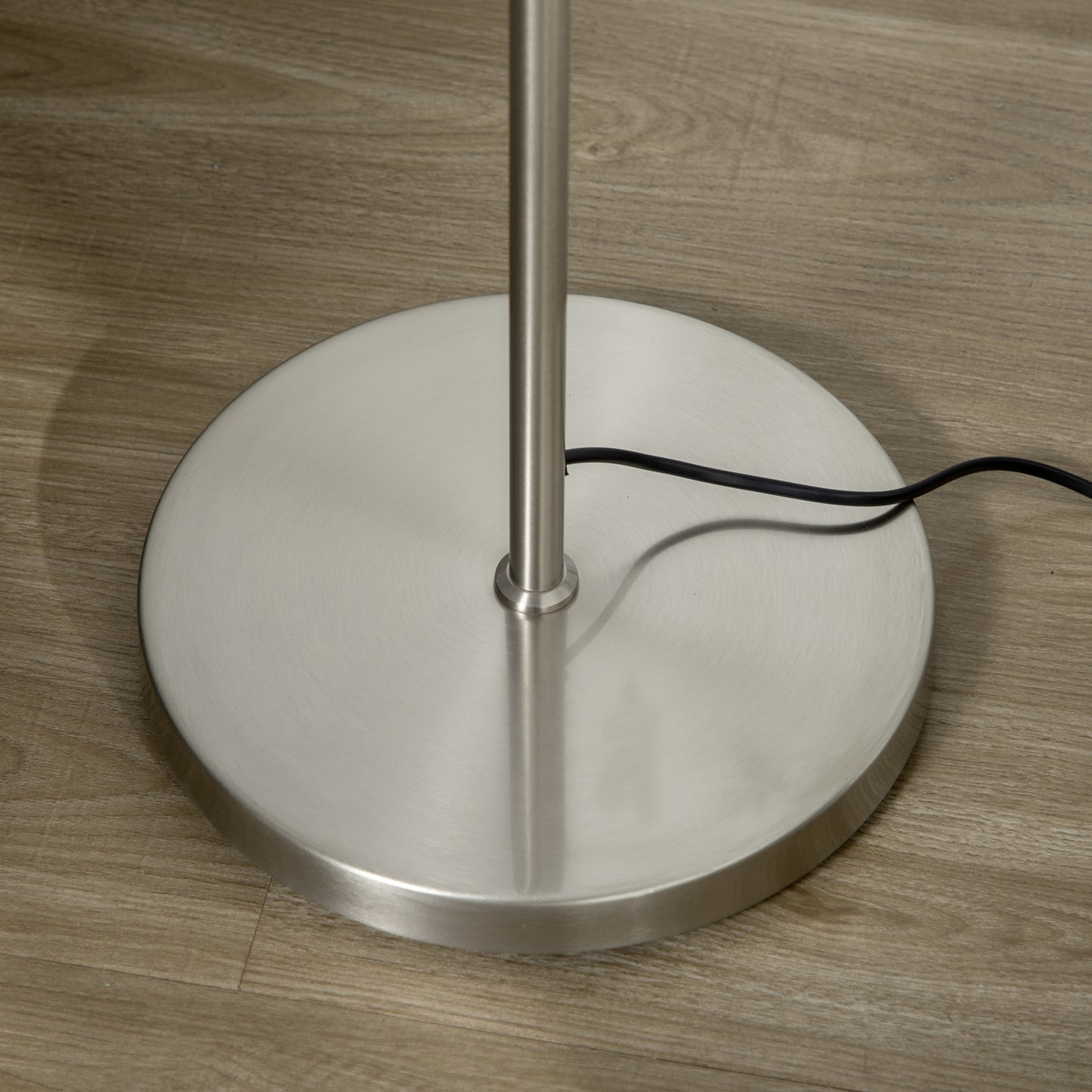 3-Light Tree Floor Lamps for Living Room, Modern Standing Lamp for Bedroom with Globe Lampshade, Steel Base