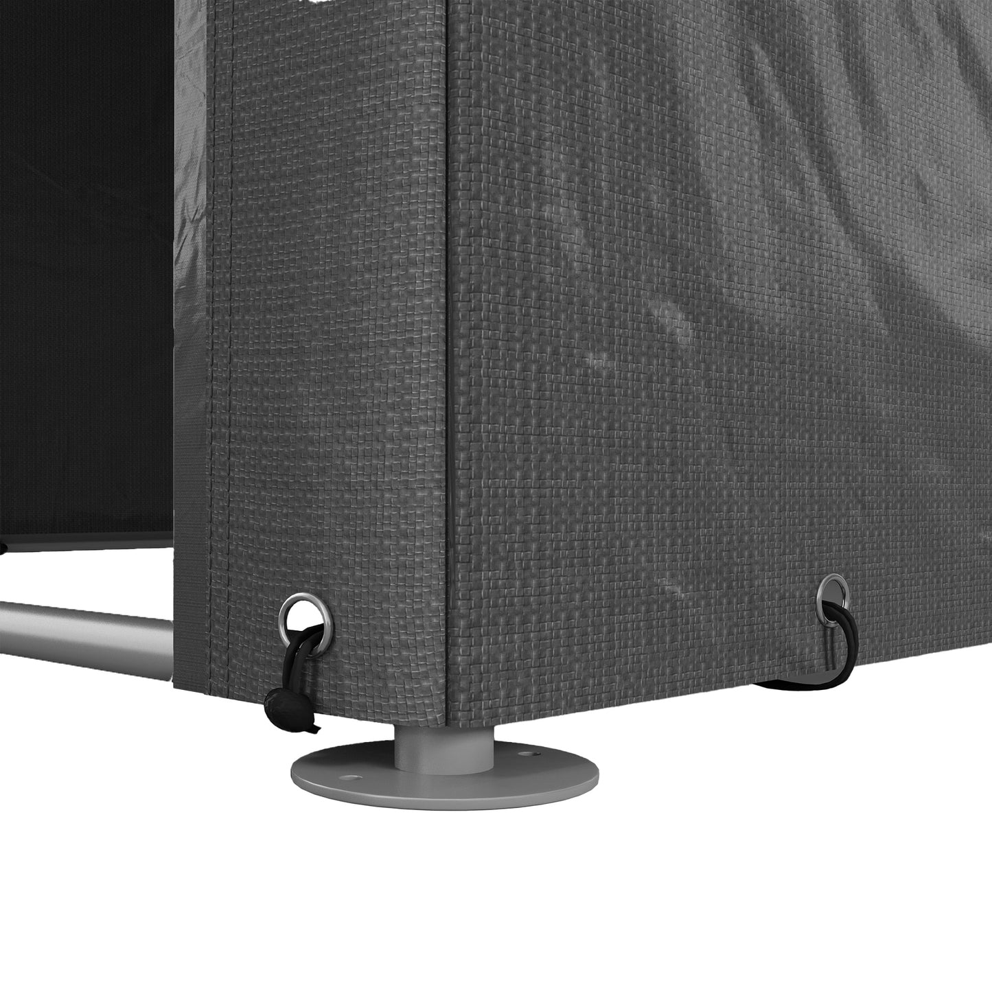 2.2 x 1.6 m Outdoor Storage Tent, with Accessories - Dark Grey