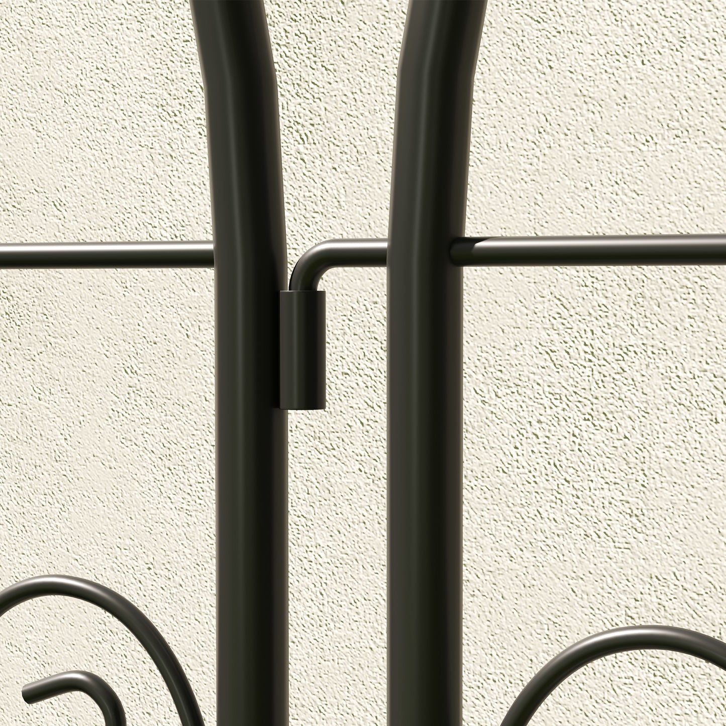 Set of 2 Garden Trellis, Metal Fence Panels for Climbing Outdoor Plants, Flowers, 180 x 50cm