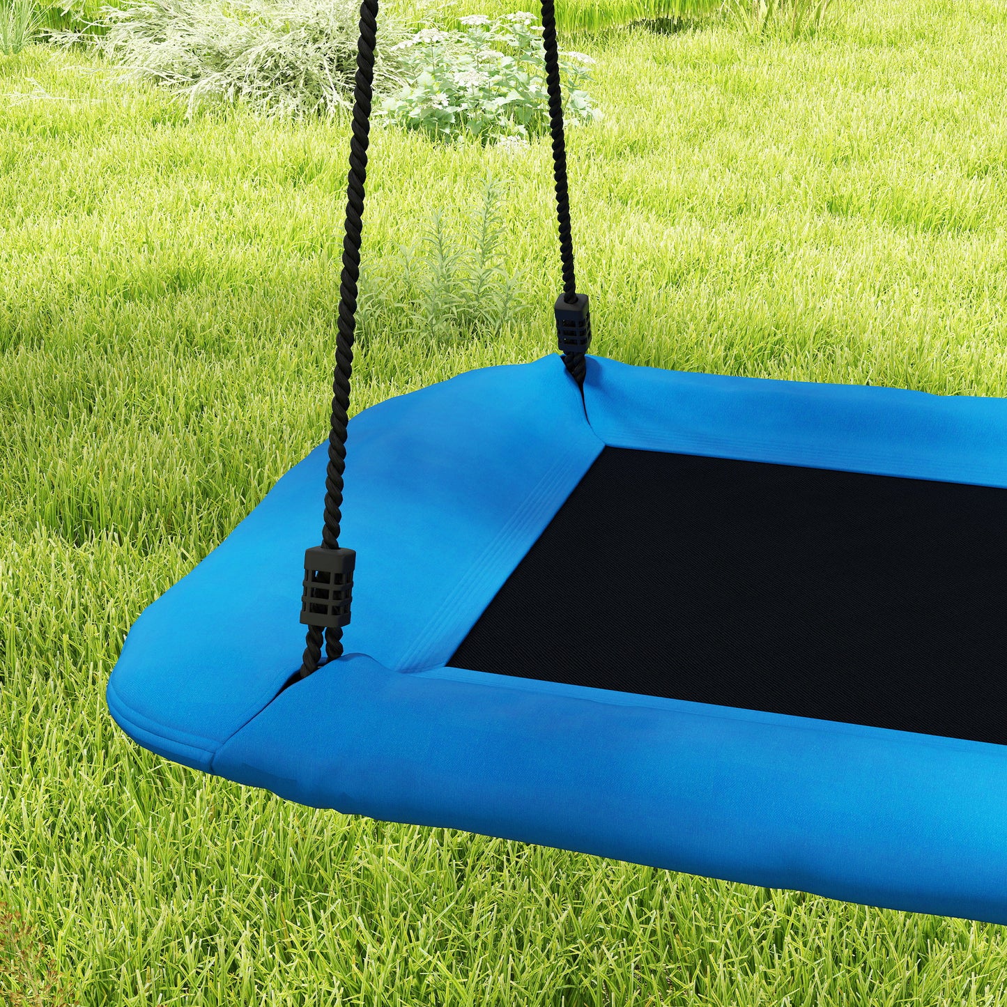 Nest Swing with Adjustable Ropes and Tree Straps, Basket Swing for Kids, 300KG Capacity for Indoor Outdoor, Blue