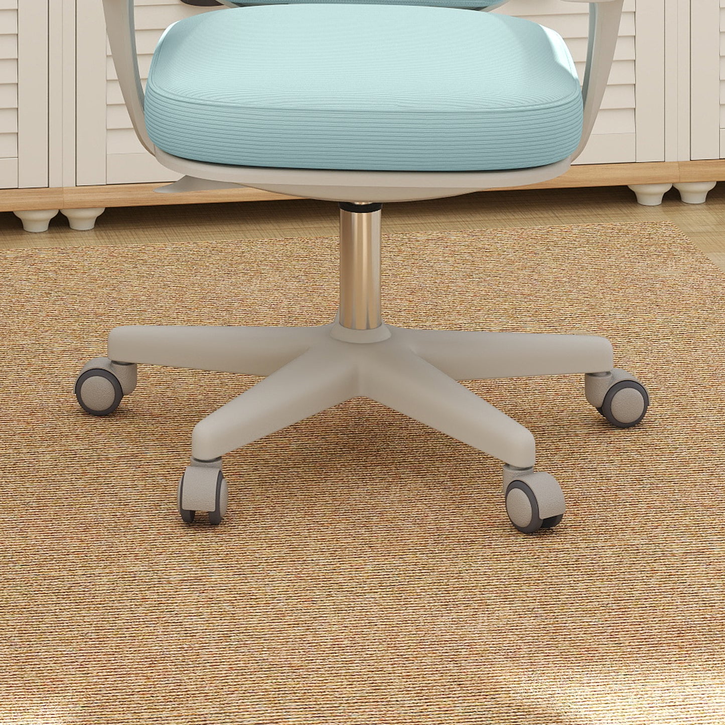 44-56cm Mesh Back Office Chair - Light Green
