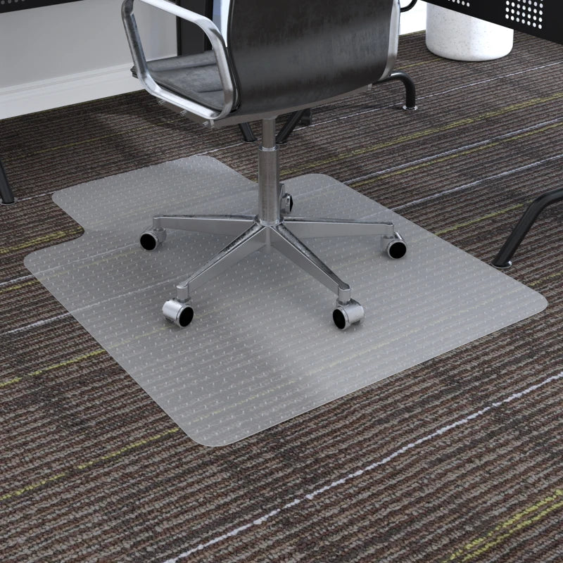 Non Slip Stud Indentation Frosted Office Chair Mat / Carpet Protector