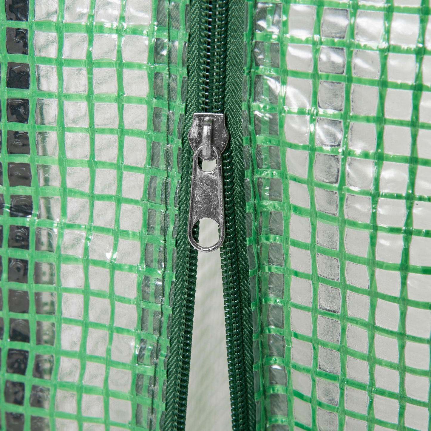 100 x 50 x 150cm Tomato Greenhouse Steel Frame PE Cover with Roll-up Door Outdoor for Backyard, Balcony, Garden, Green