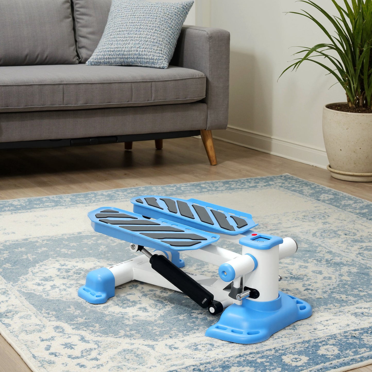 Portable Mini Stepper, Steppers for Exercise Workout with LCD Display Monitor, Anti-skid Foot Pedals for Home Gym Office