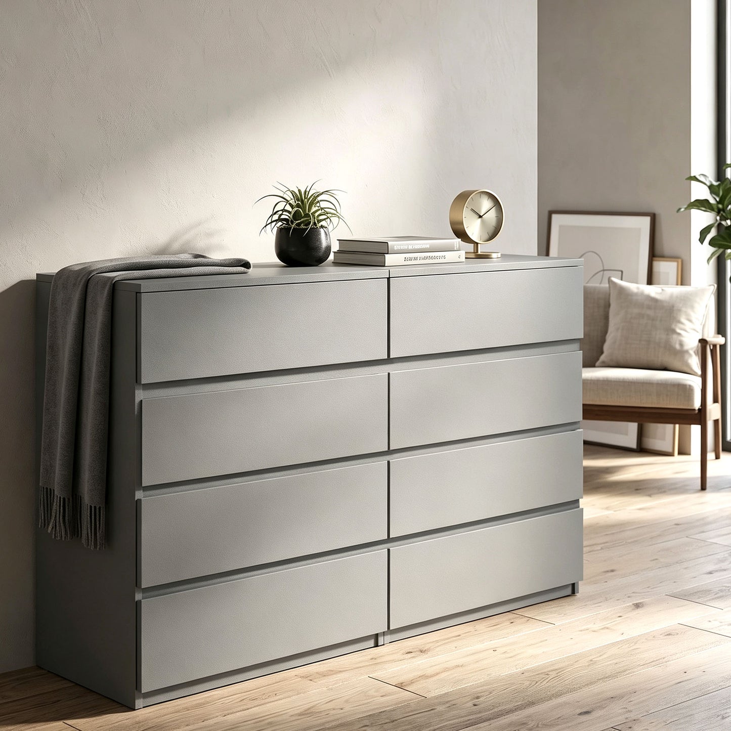 Chest of Drawers, 4-Drawer Storage Cabinets, Modern Dresser, Storage Drawer Unit for Bedroom