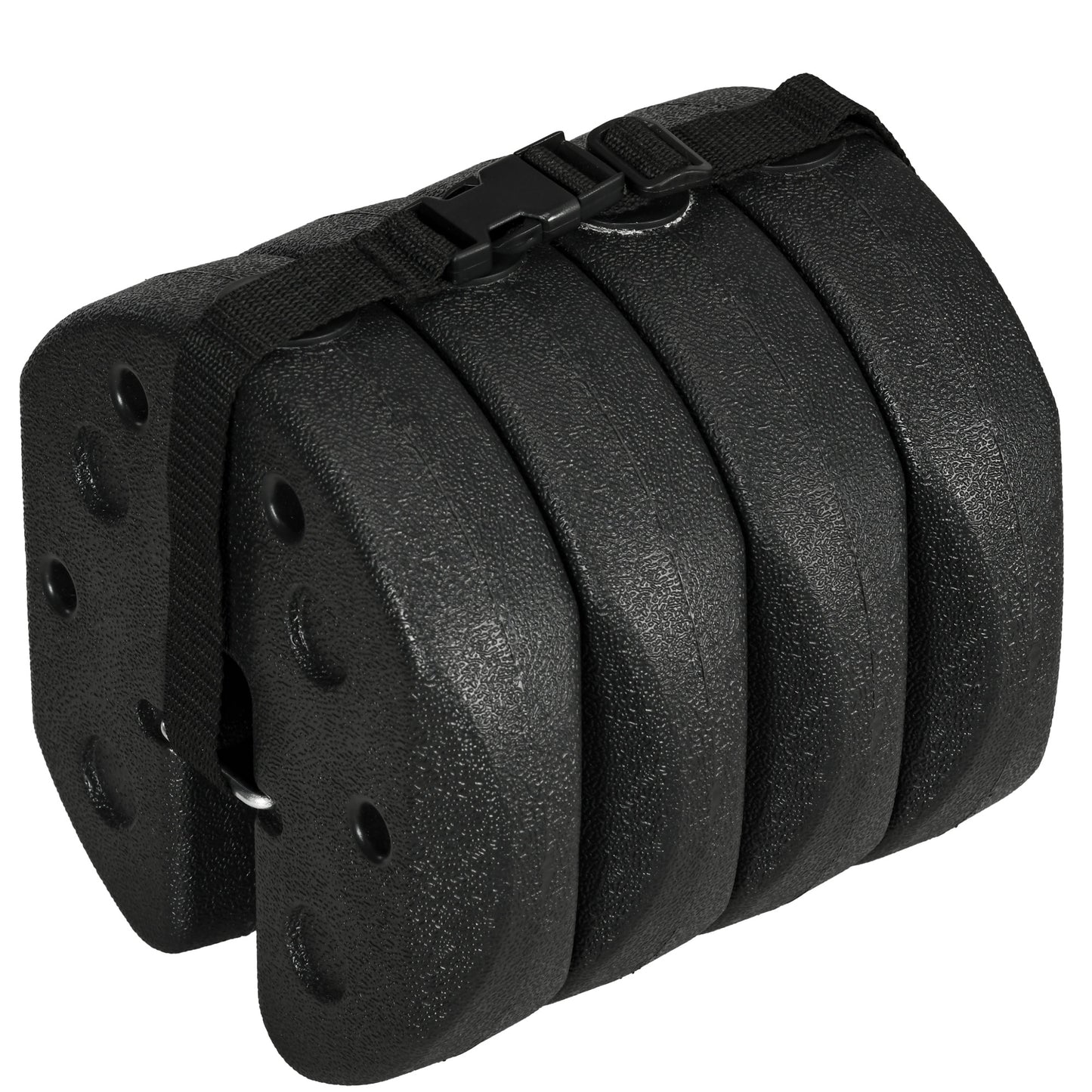 Total 12KG Gazebo Weights Set of 4, Weights for Gazebo Legs with Reinforce Pins and Carry Belt, for Canopies Tents