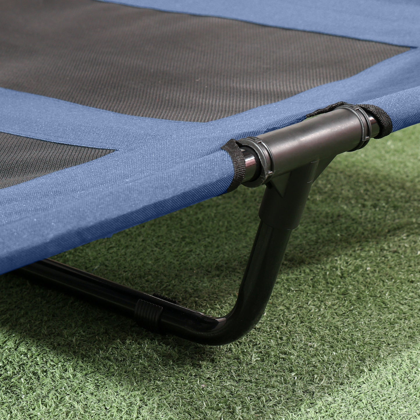 Outdoor Dog Bed with Removable Canopy, Portable Raised Dog Bed for Camping, Garden & Beach