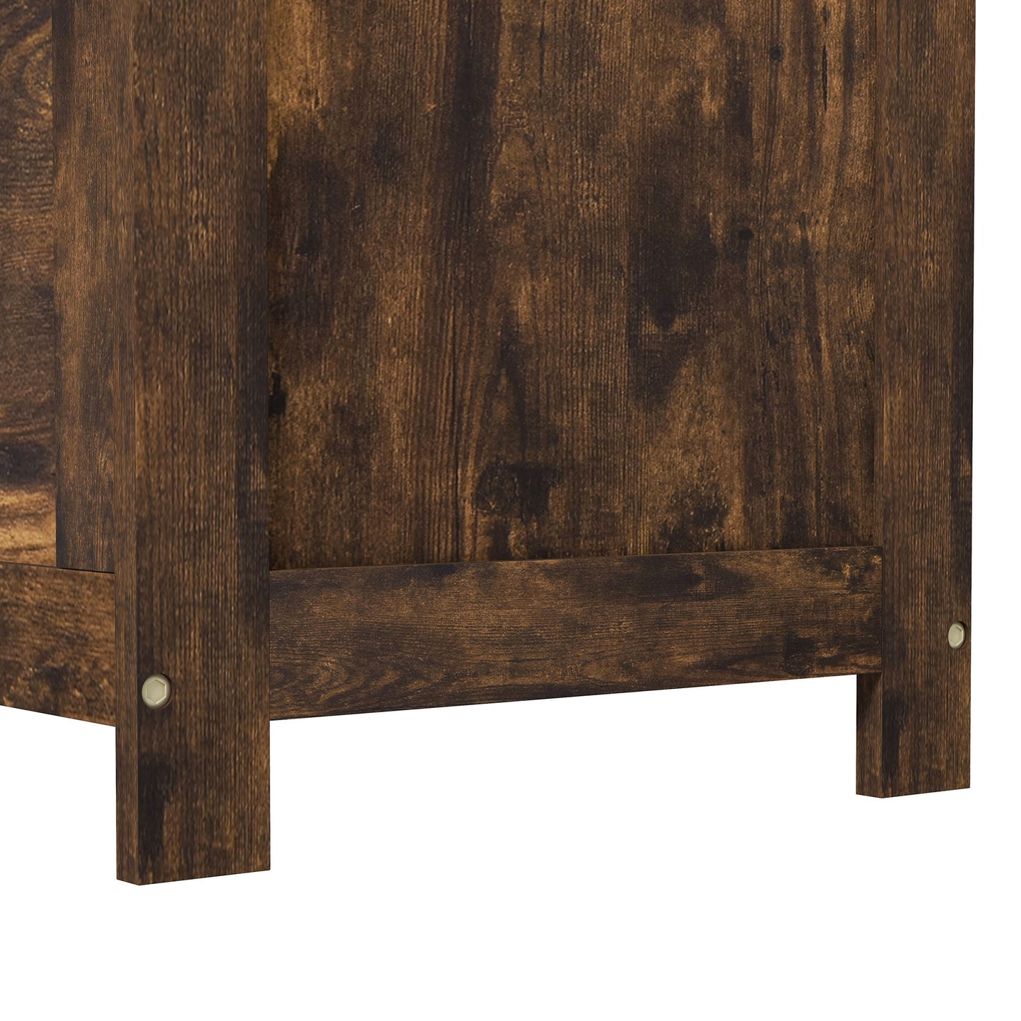 Storage Chest, Modern Storage Trunk with 2 Safety Hinges and Cut-out Handles, Wooden Toy Box for Living Room, Entryway