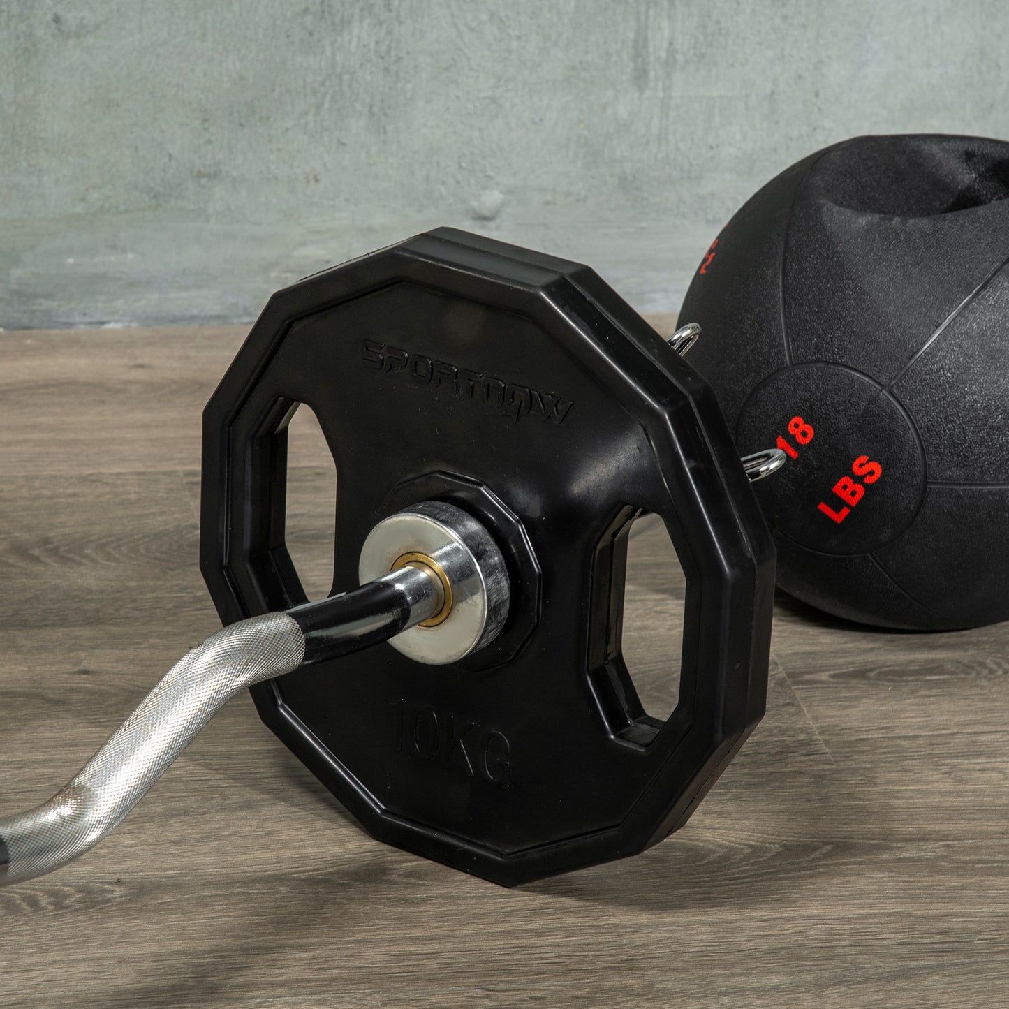 Olympic Weight Plates Set, Metal and Rubber Bumper Plates Weights Discs with 2"/5cm Holes