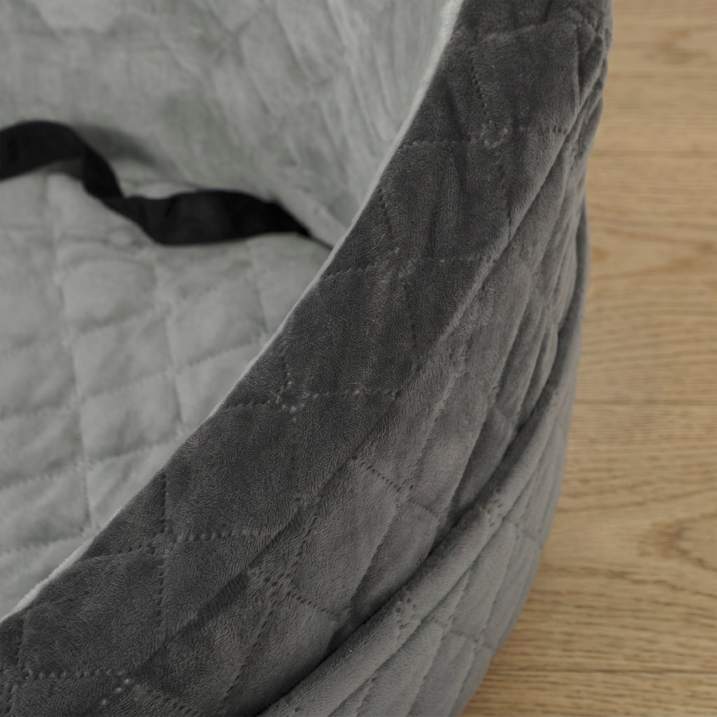 Dog Car Seat, Detachable Washable Dog Booster Seat with Thick Cushion, Seat Belt, Pockets for Small Under 10kg, Grey