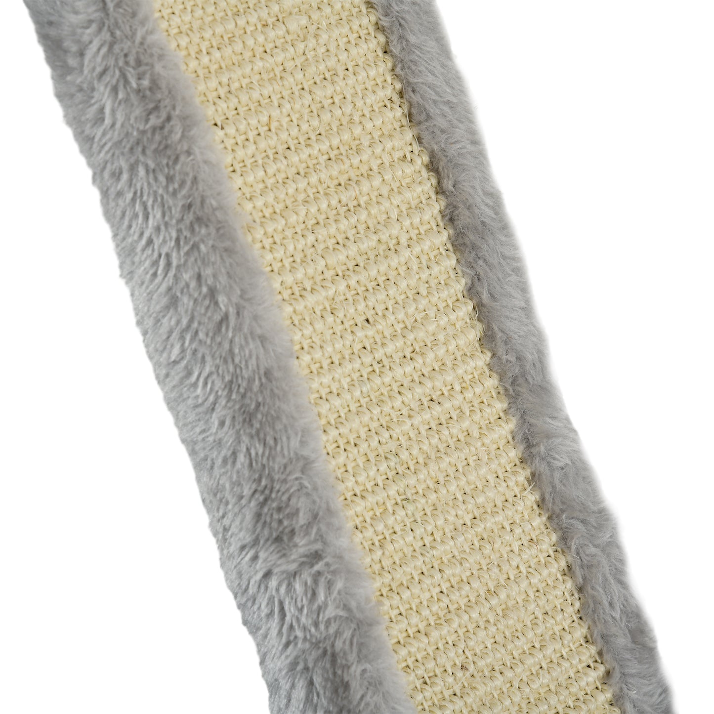 Three-Piece Wall-Mounted Cat Shelves, with Hammock, Ladder, Platforms, Scratching Post - Grey