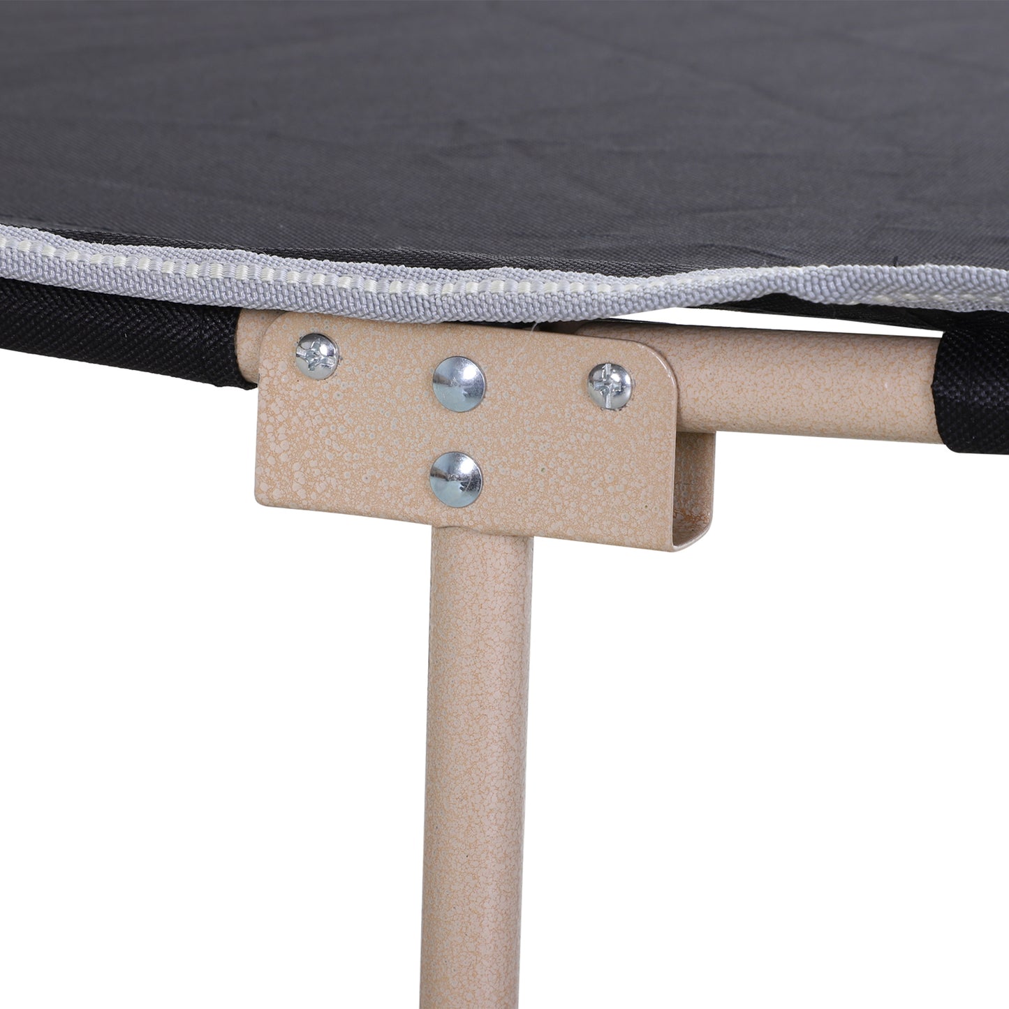 Single Person Camping Bed Folding Cot Outdoor Patio Portable Military Sleeping Bed Travel Guest Leisure Fishing with Side Poc
