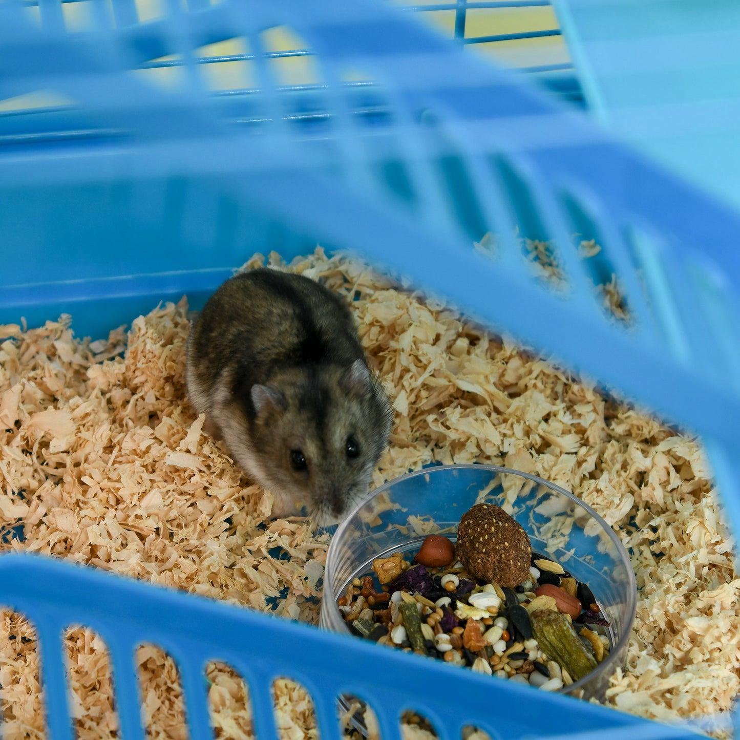 Hamster Cage, 5 Tier Carrier Habitat with Exercise Wheels Tunnel Tube Water Bottle Dishes House Ladder