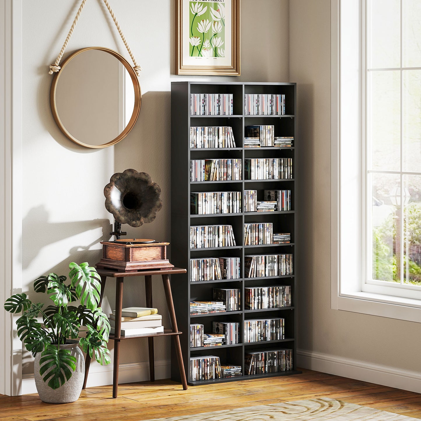 640 CD Storage Tower - Black