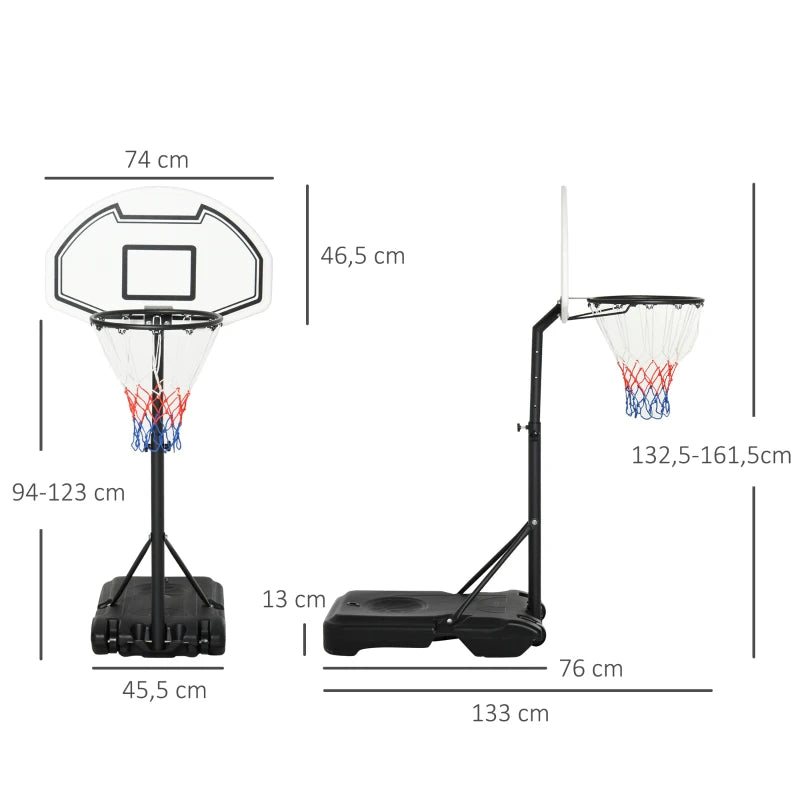Basketball Hoop / Net with Adjustable Height for Children or Pool Side