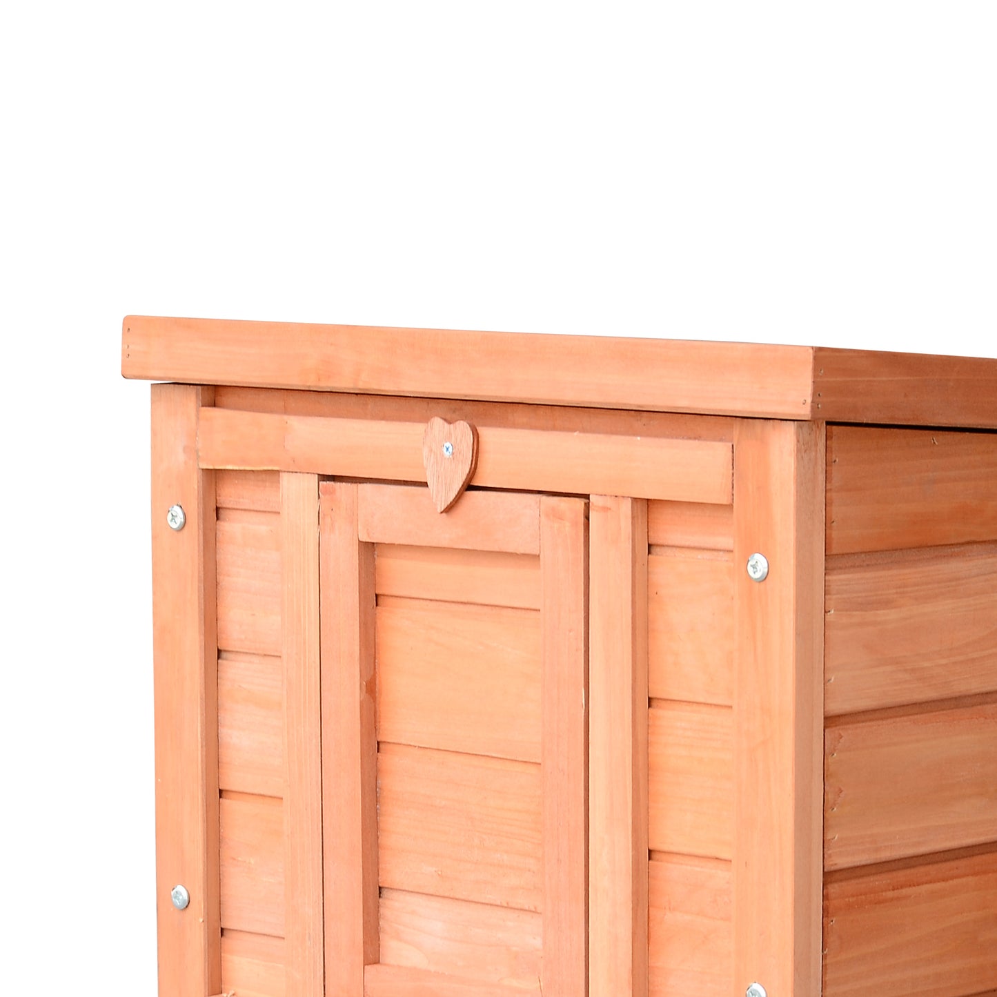 Wooden Rabbit Hutch Outdoor, Guinea Pig Hutch, Rabbit Hideaway, Cat House, Bunny Cage Small Animal House with Openable Roof