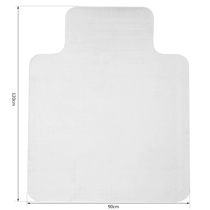 Non Slip Stud Indentation Frosted Office Chair Mat / Carpet Protector