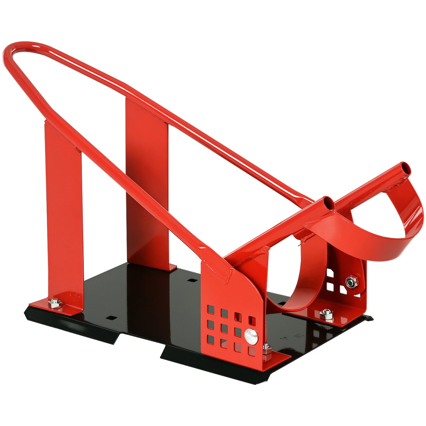 Motorcycle Wheel Chock 8-15.5 cm Metal Motorbike Holder Pre-Drilled Holes For Truck And Trailer