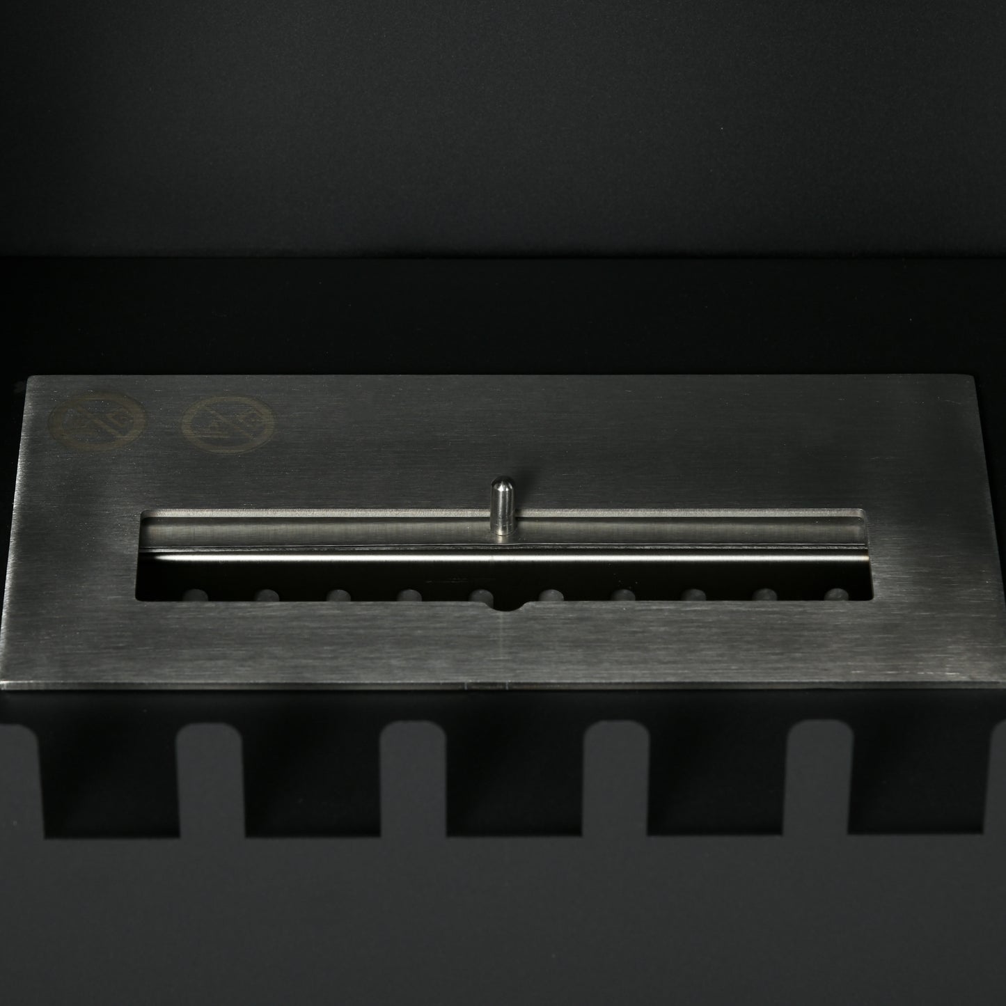 Bioethanol Stove Freestanding Medium-Large 3H Burning Stainless Steel Flame Snuffer for Living Room Black