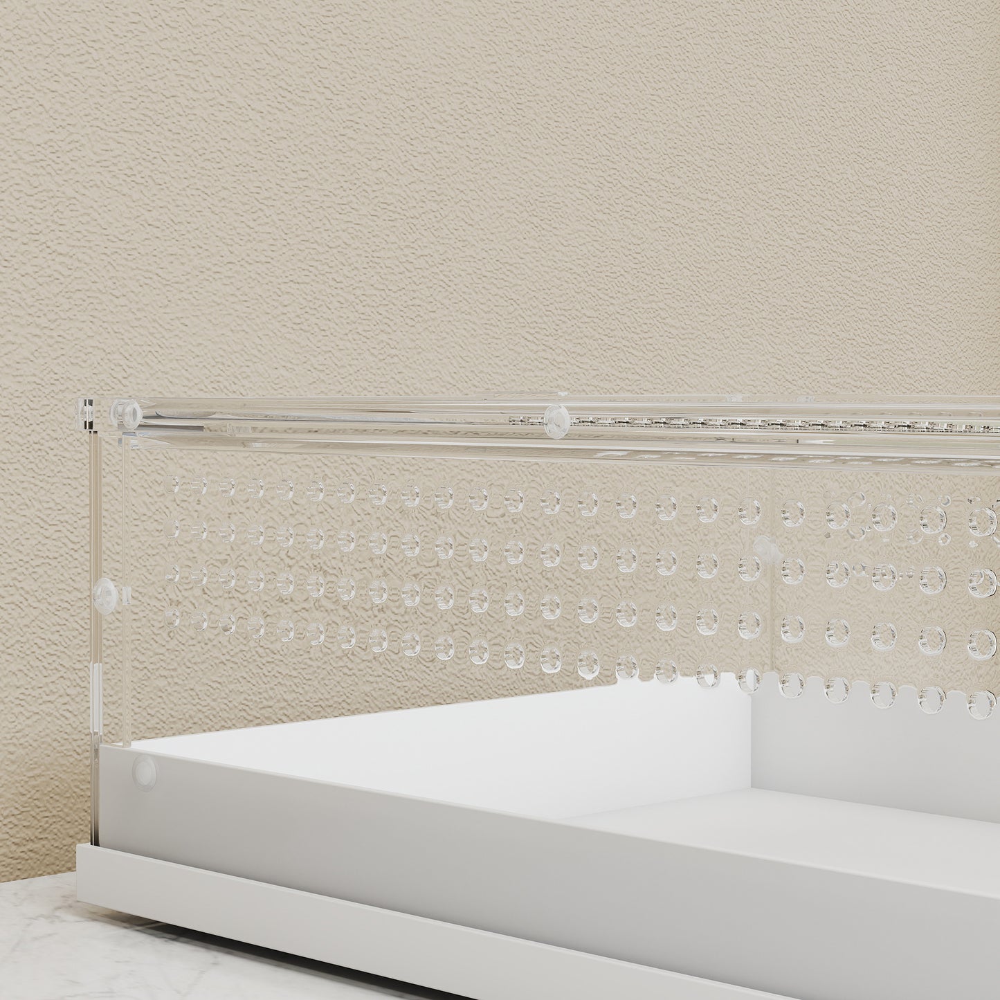 Acrylic Reptile Terrarium with Top Sliding Door, Vents, for Snake, Frog, Spider, Gecko, Tarantula, 40 x 30 x 15 cm