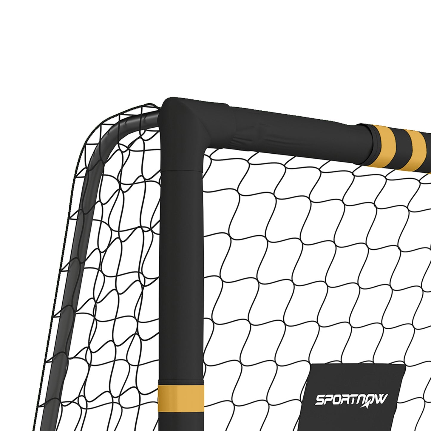 Football Goal, 6 x 4ft Portable Football Net with EPE Foam Padding, PVC Tube Covers Ground Stakes and Metal Frame