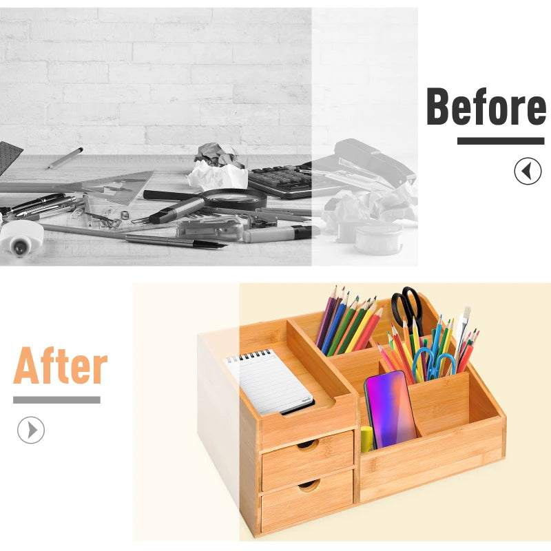 Multi-Function Home Office Stationary Drawers & Organiser Slots