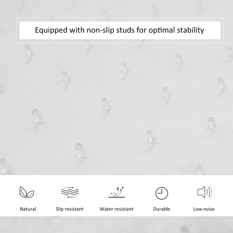 Non Slip Stud Indentation Frosted Office Chair Mat / Carpet Protector