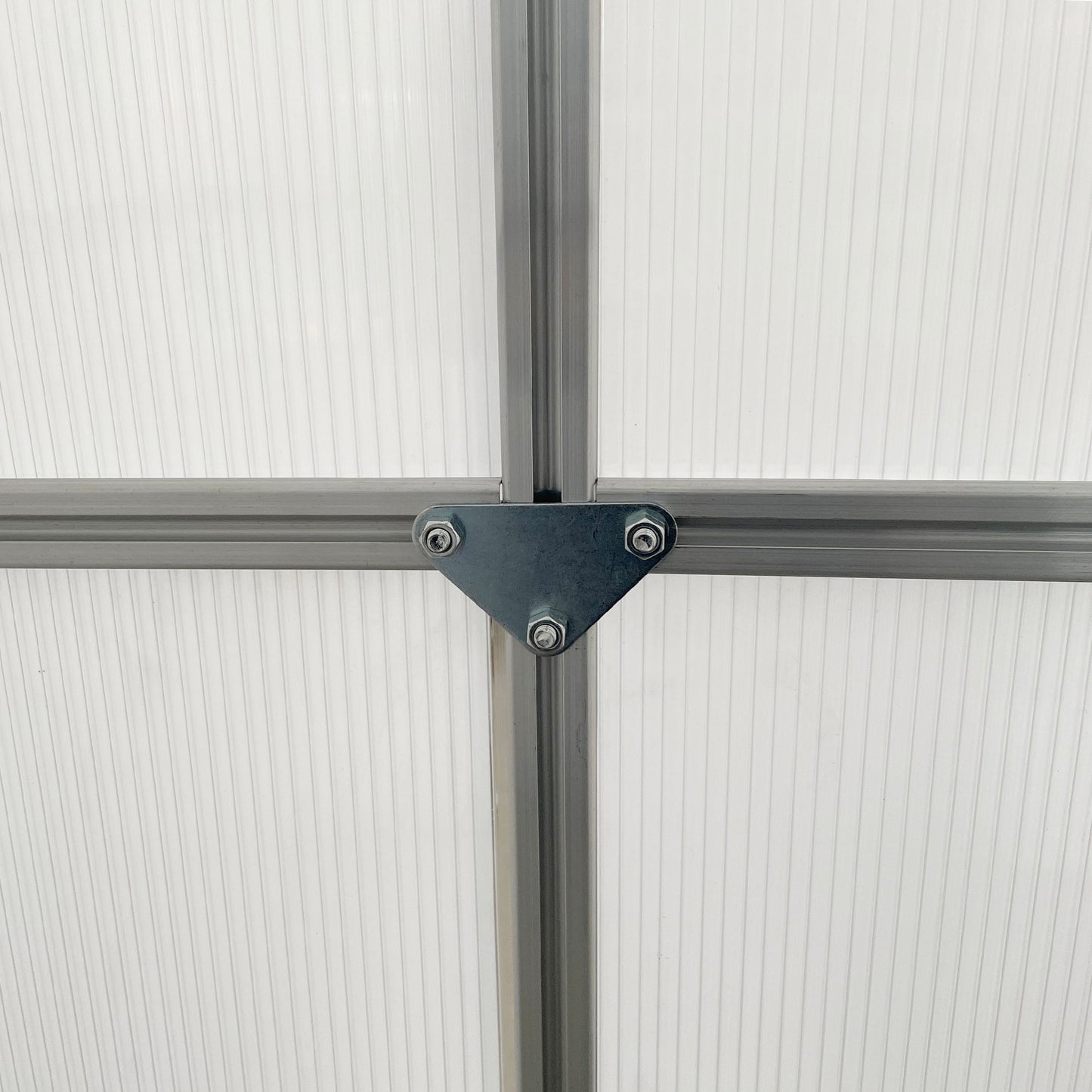 190 x 190cm Walk-In Polycarbonate Greenhouse