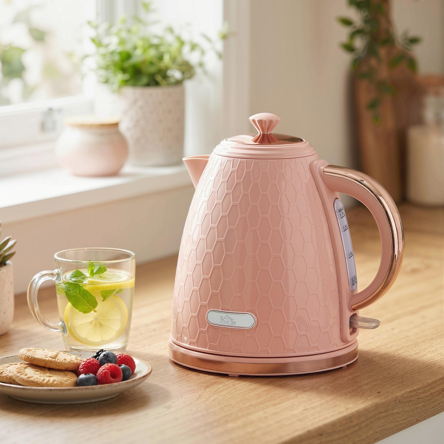 3kW Rapid Boil Honeycomb Kettle - Light Pink