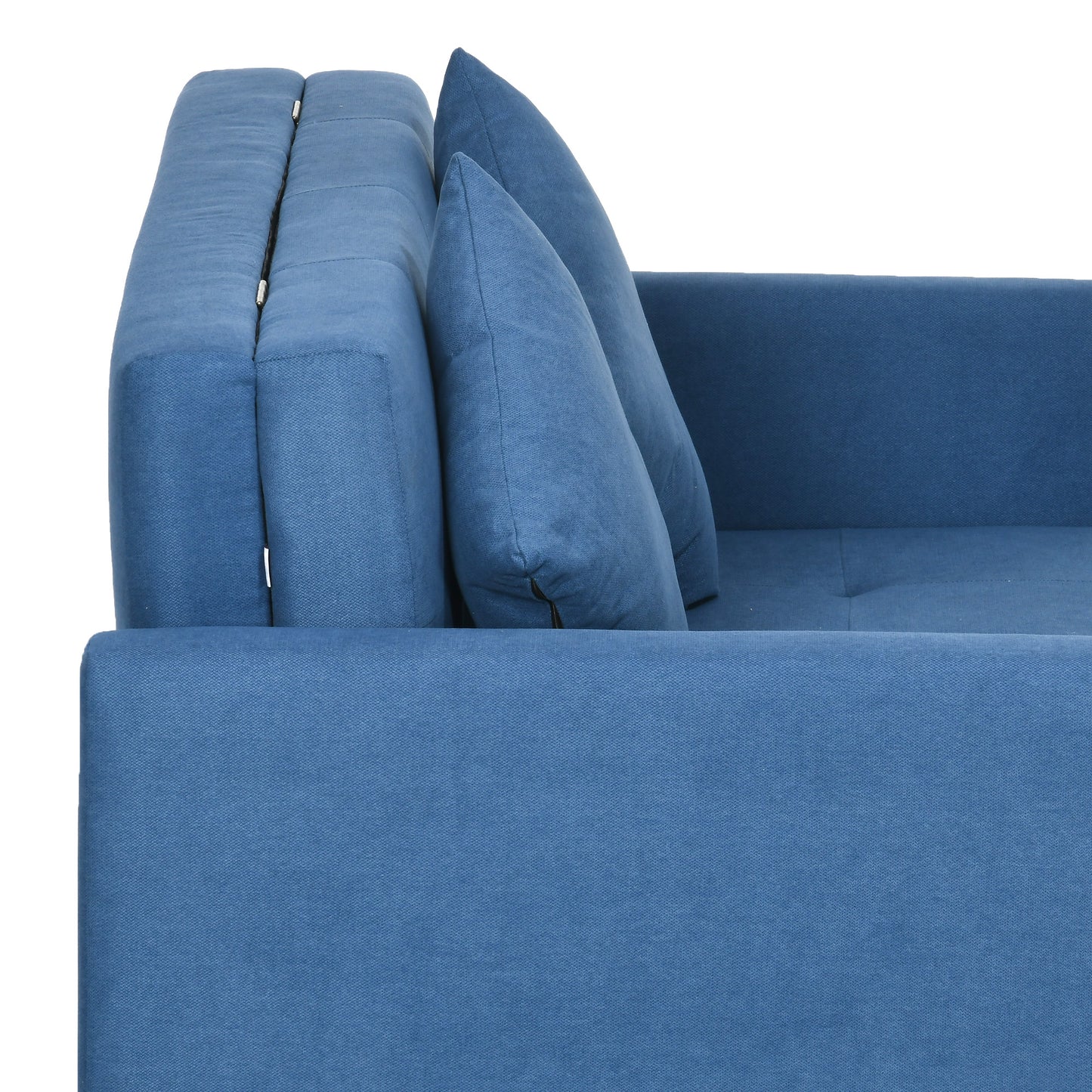 2 Seater Sofa Bed with Hidden Storage, Pull Out Convertible Bed Settee