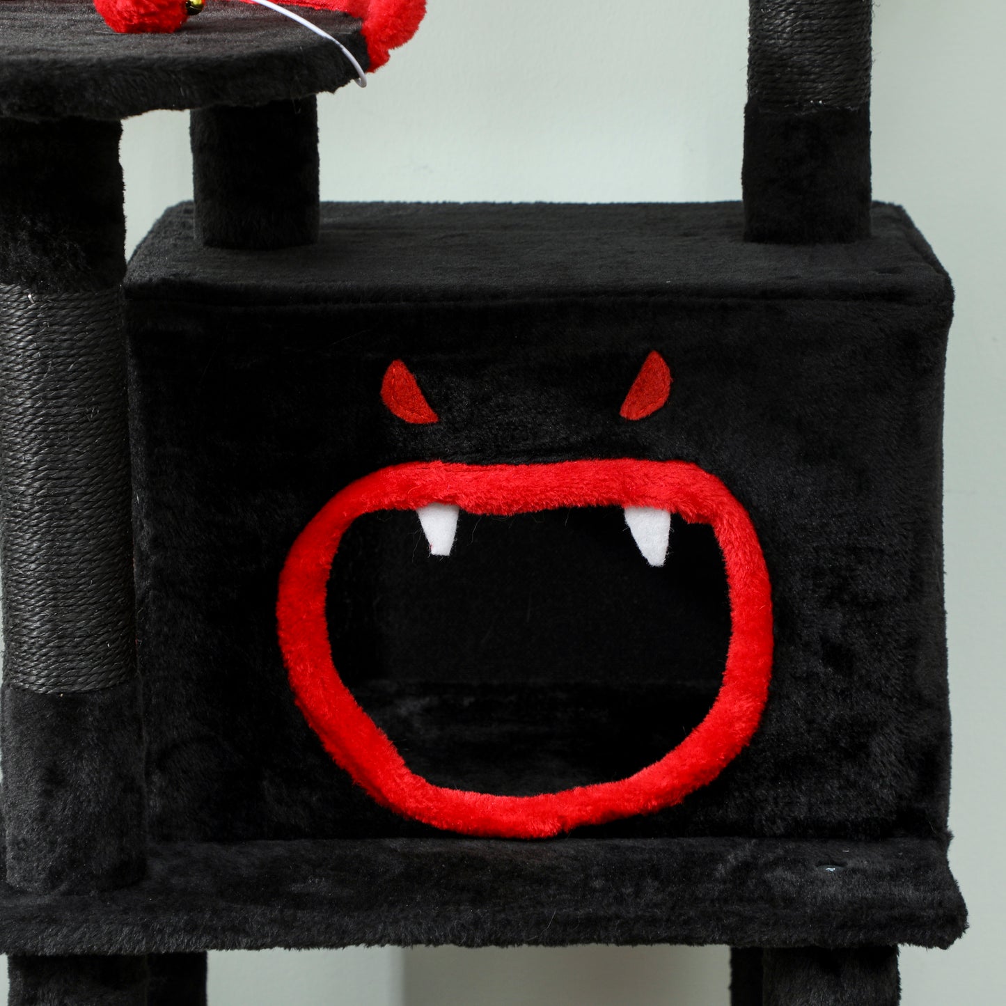 Gothic Cat Tree, 152 cm Multi-Level Cat Tower for Large Cats with Coffin Bed, Large Condo, for Halloween